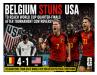 BELGIUM STUNS USA TO REACH WORLD CUP QUARTER-FINALS AFTER TOURNAMENT CONTROVERSY